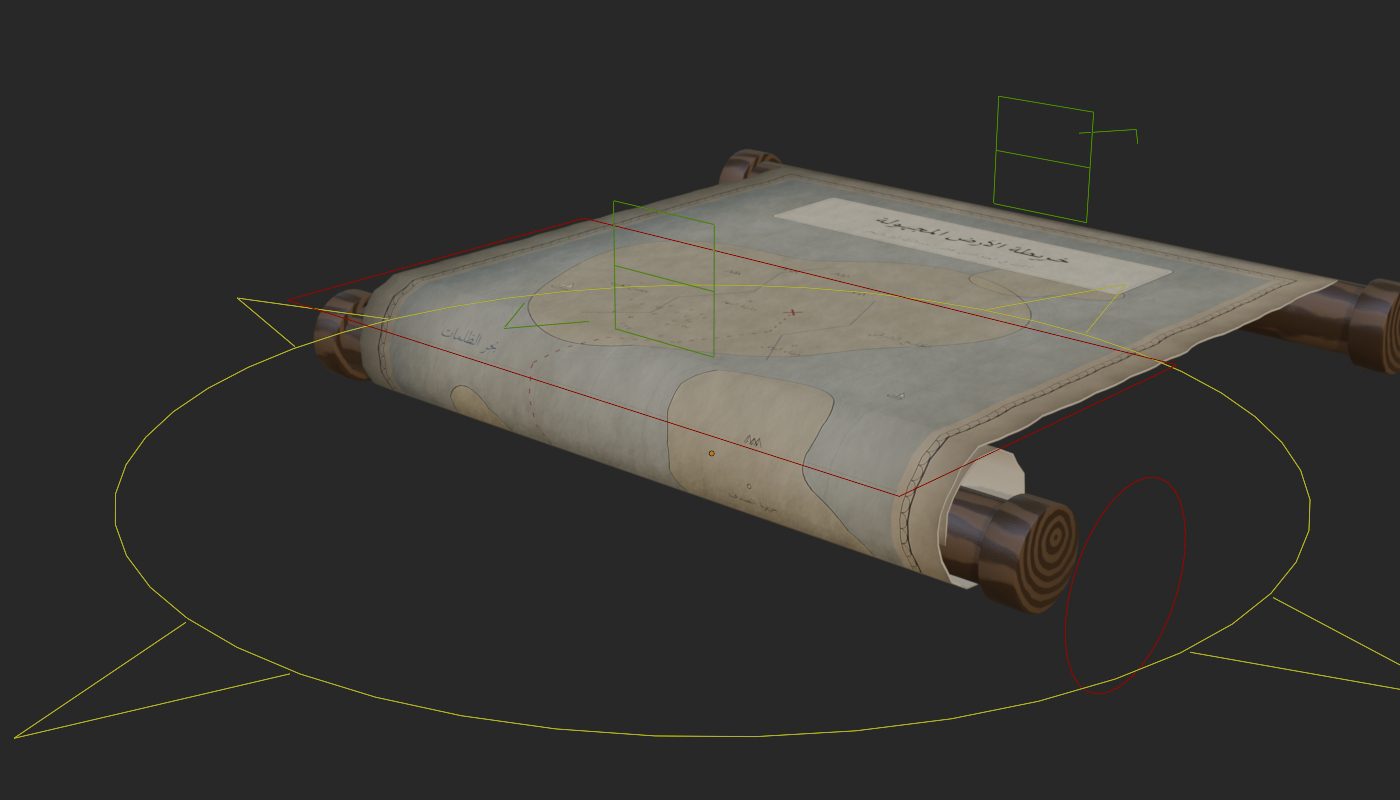 Grab a pull handle and drag — the paper unrolls itself along a correct spiral.